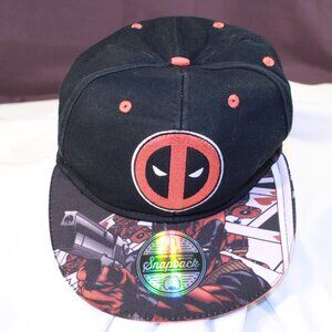 Marvel Deadpool Assassin Comic Brim Adjustable Snapback Adult Cap Baseball Hat